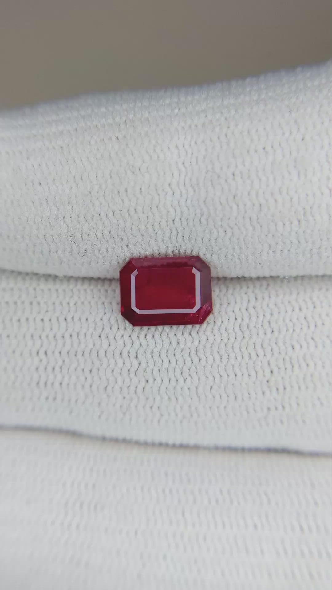1.62 Ct. Ruby from Mozambique Size Video
