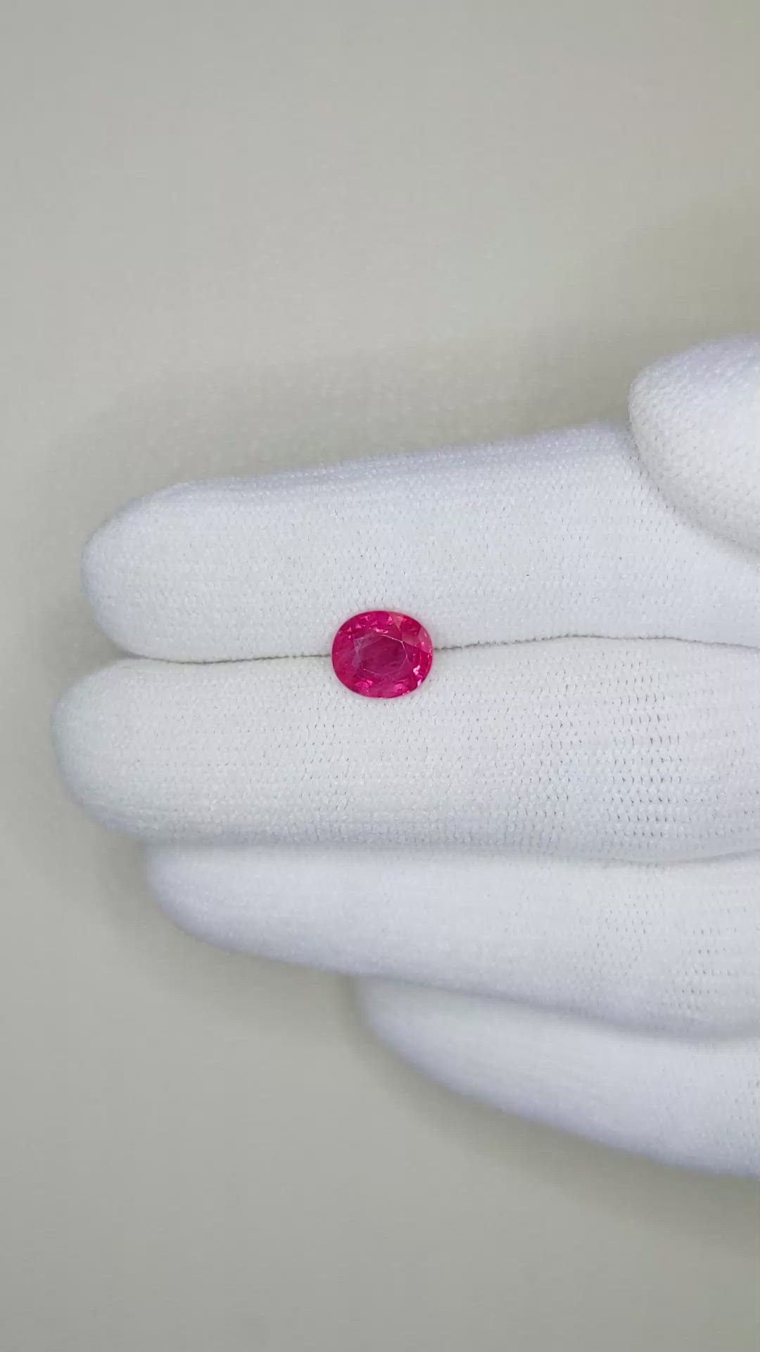 1.63 Ct. Ruby from Mozambique Size Video