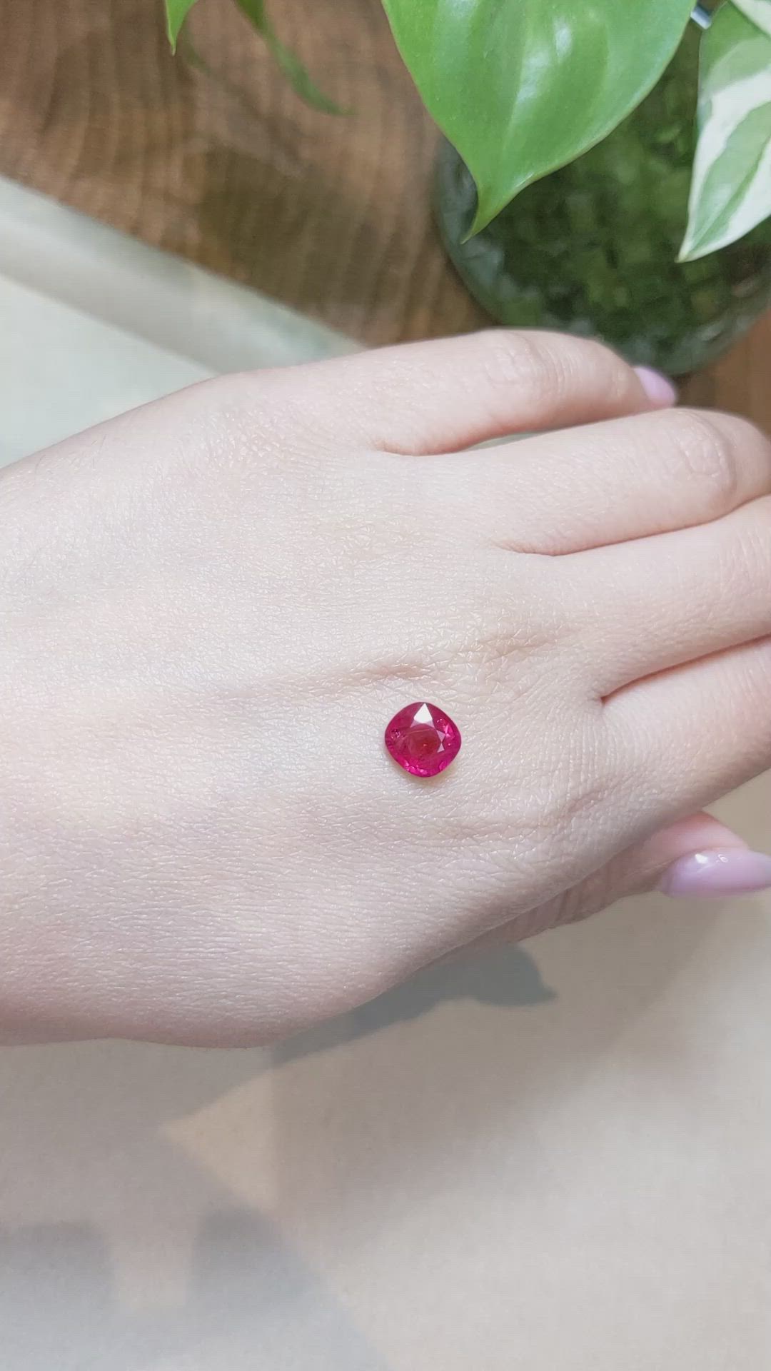 2.04 Ct. Ruby from Mozambique Size Video