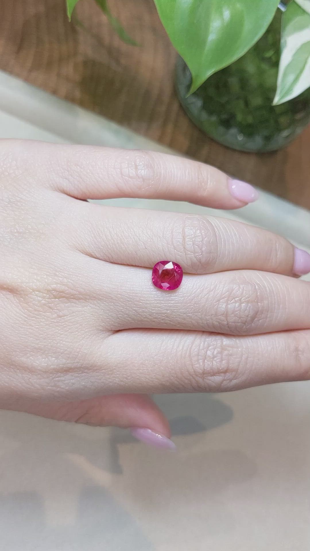 2.04 Ct. Ruby from Mozambique Size Video
