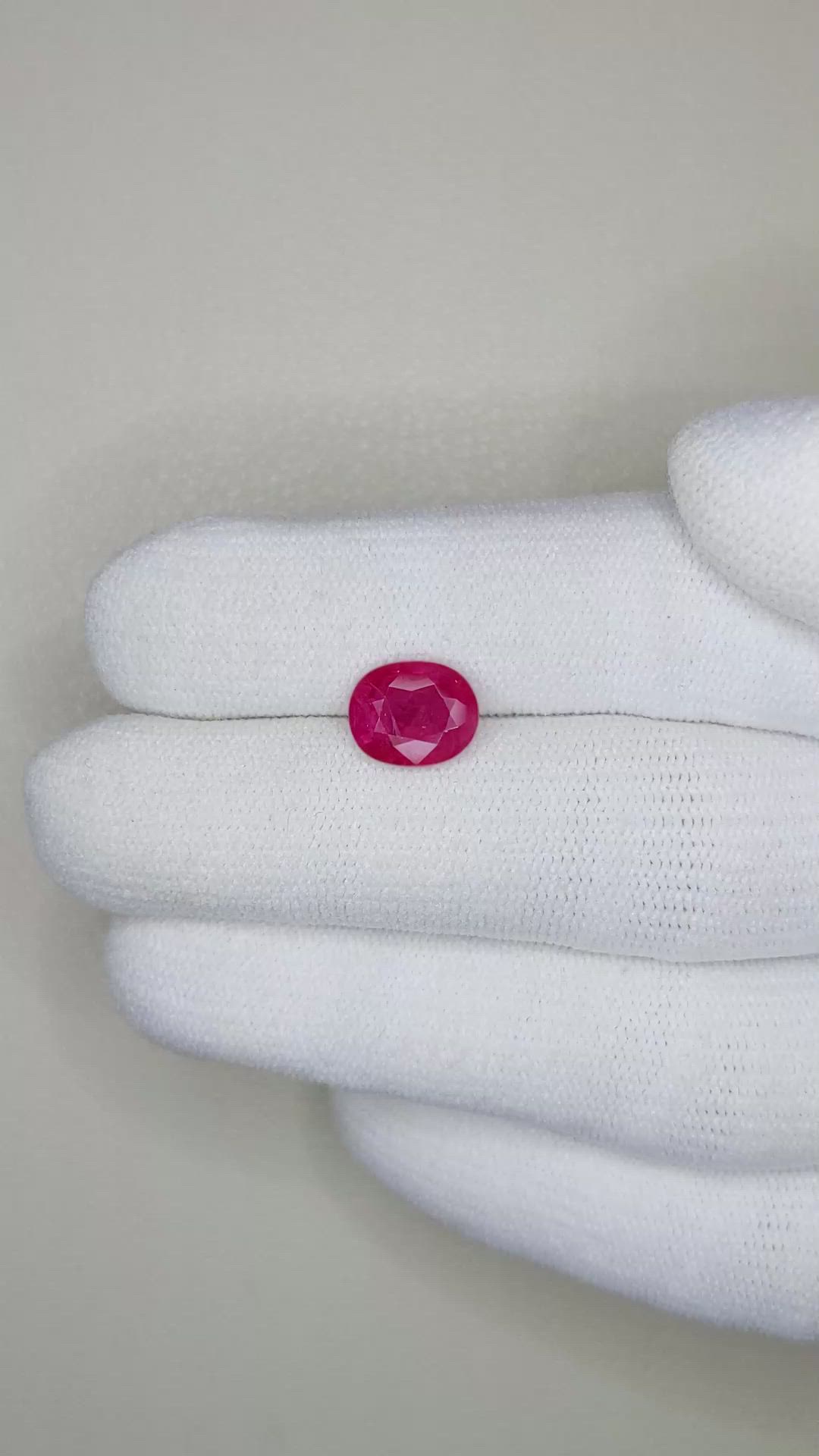 2.14 Ct. Ruby from Mozambique Size Video