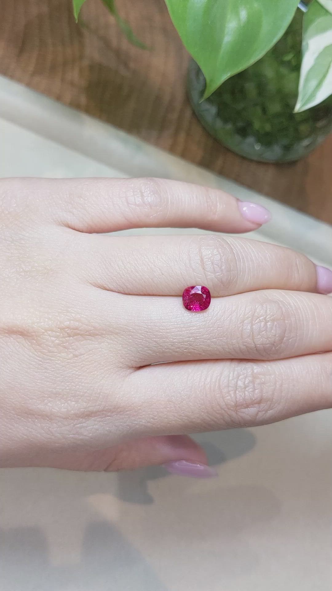 1.38 Ct. Ruby from Mozambique Size Video