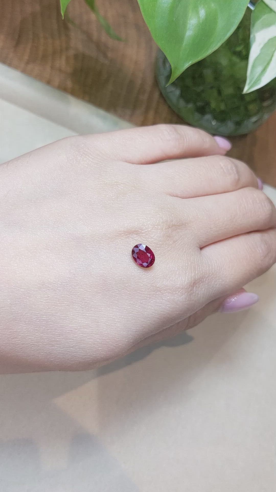 1.67 Ct. Ruby from Mozambique Size Video