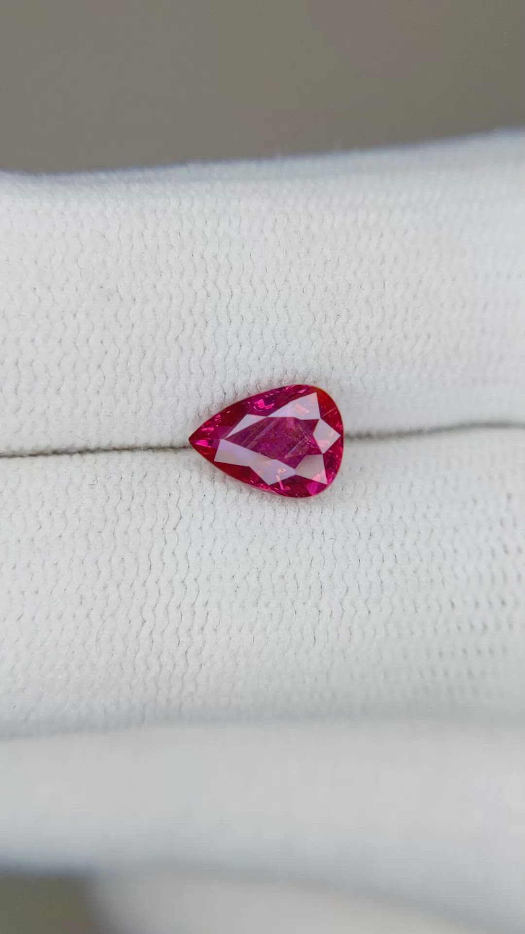 1.23 Ct. Ruby from Mozambique Size Video