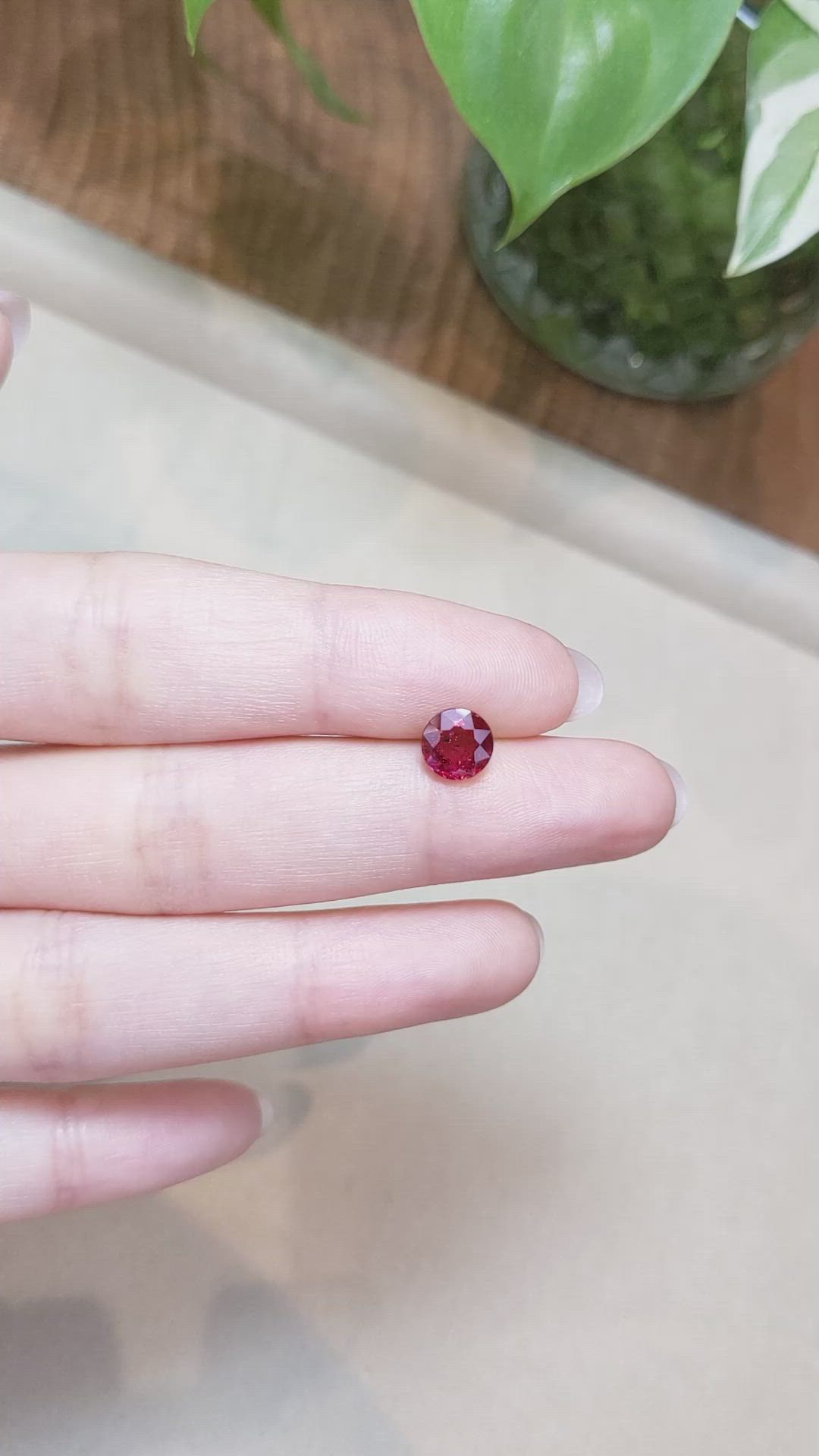 1.53 Ct. Ruby from Mozambique Size Video