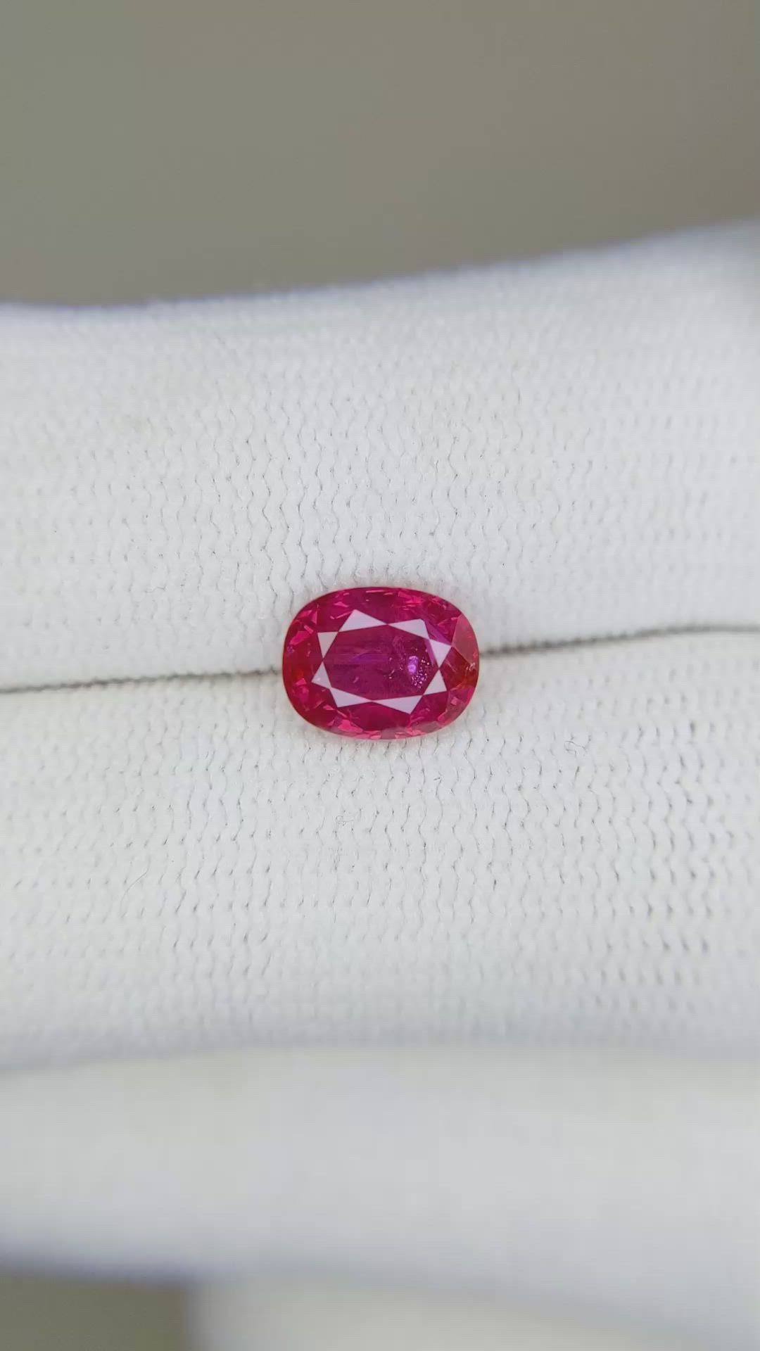 1.42 Ct. Ruby from Mozambique Size Video