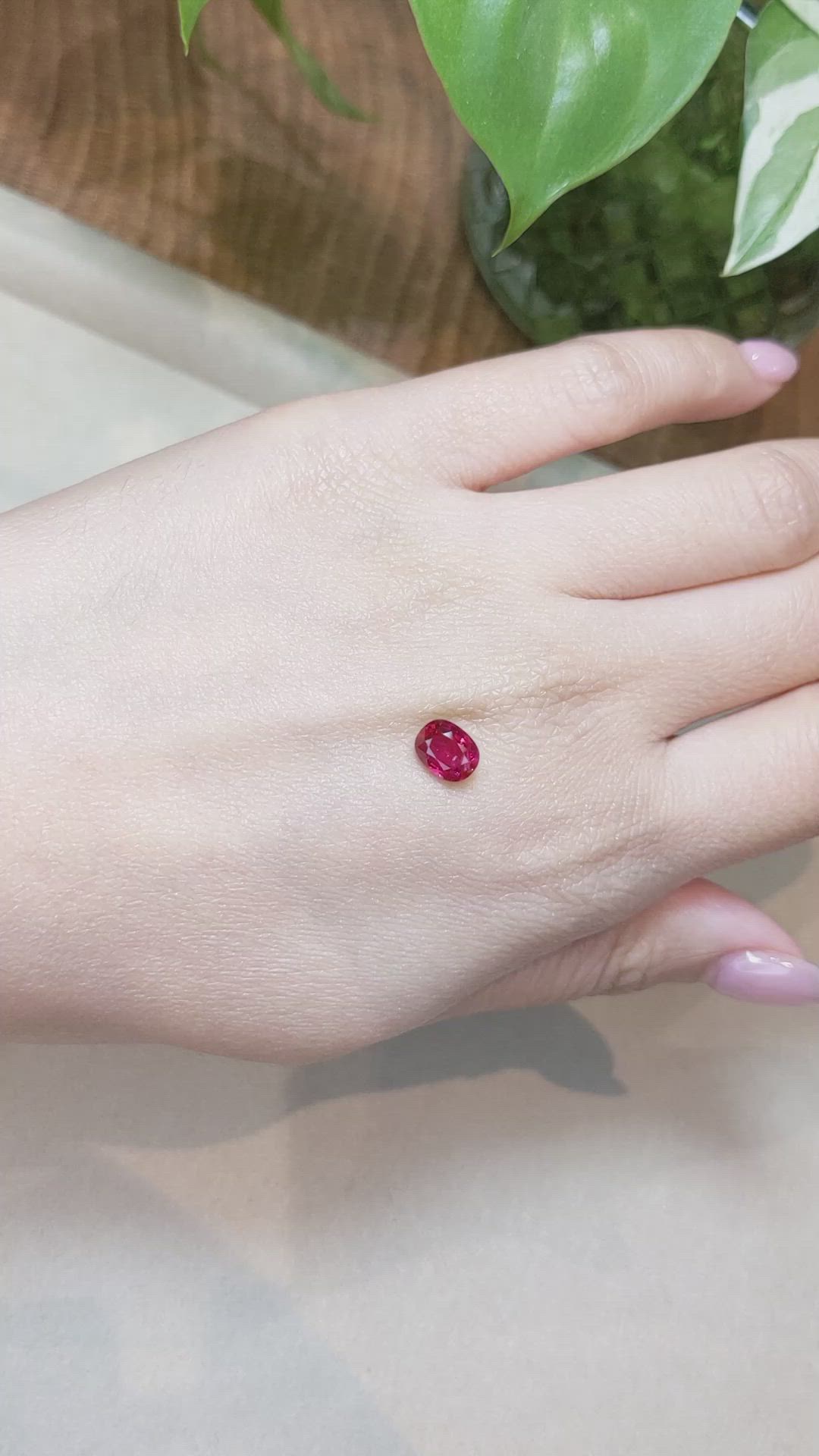 1.42 Ct. Ruby from Mozambique Size Video