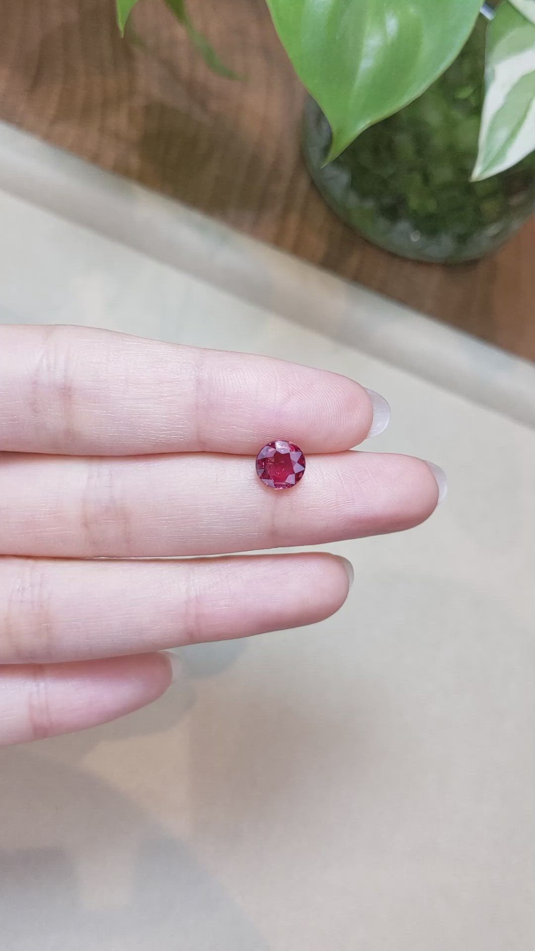1.67 Ct. Ruby from Mozambique Size Video