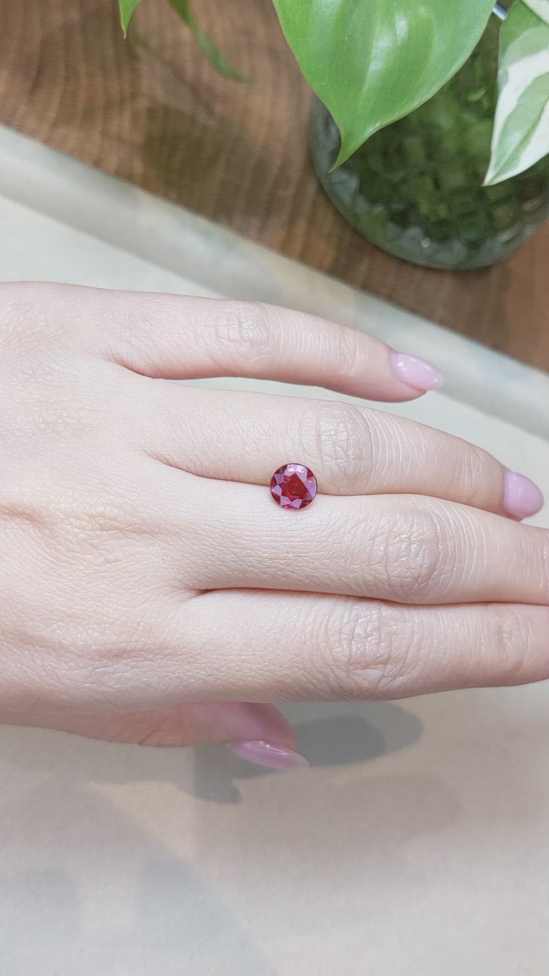 1.67 Ct. Ruby from Mozambique Size Video