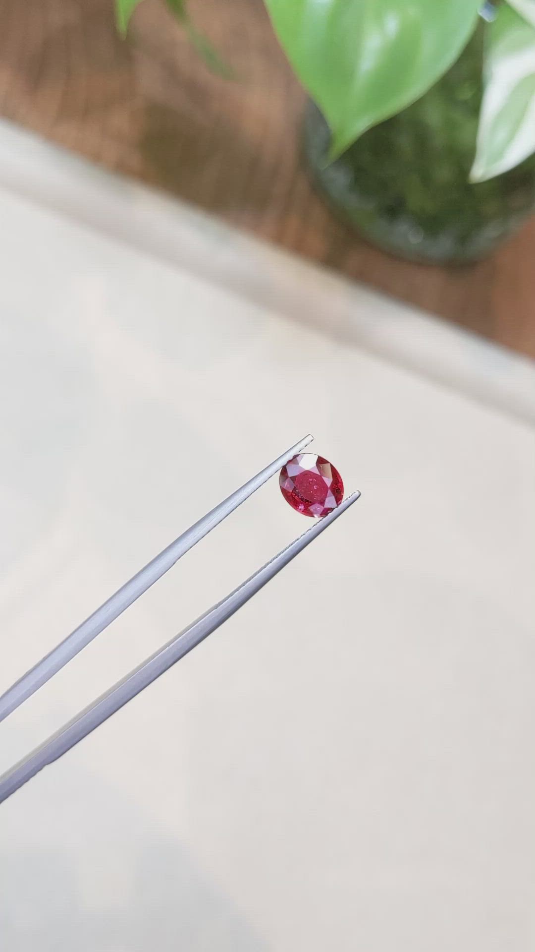 1.59 Ct. Ruby from Mozambique Size Video
