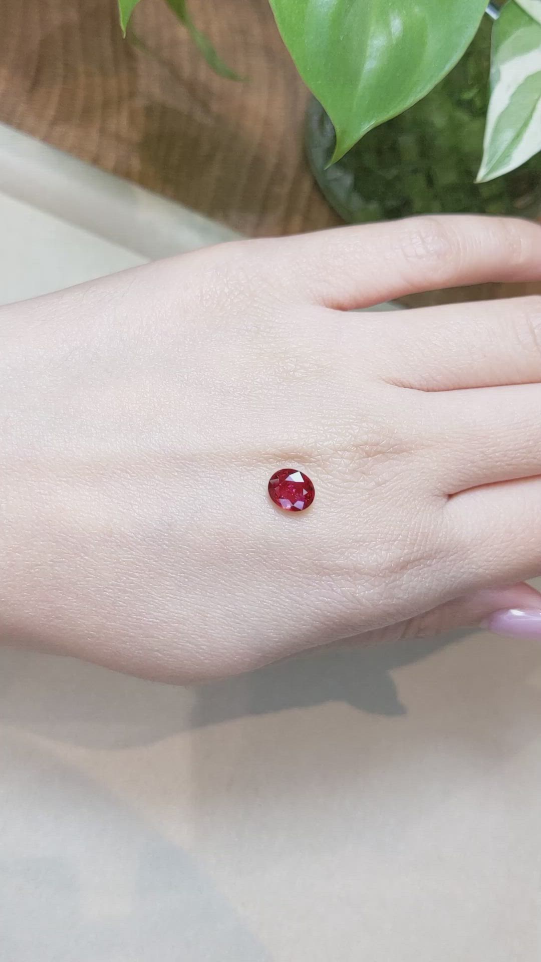 1.59 Ct. Ruby from Mozambique Size Video