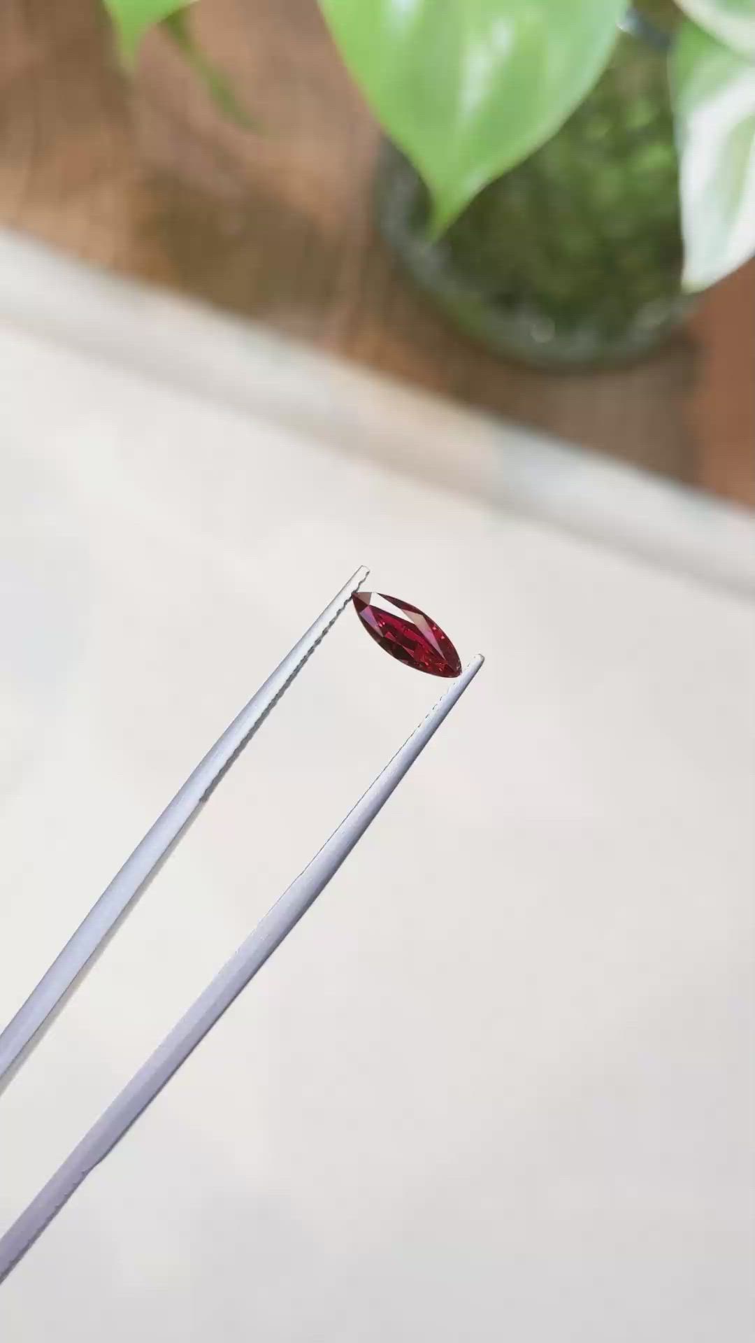 0.91 Ct. Ruby from Mozambique Size Video