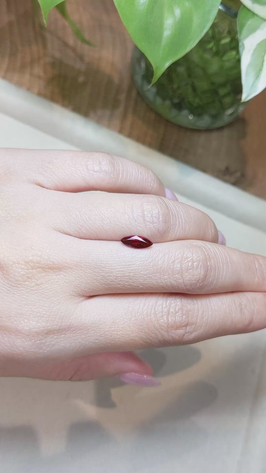 0.91 Ct. Ruby from Mozambique Size Video