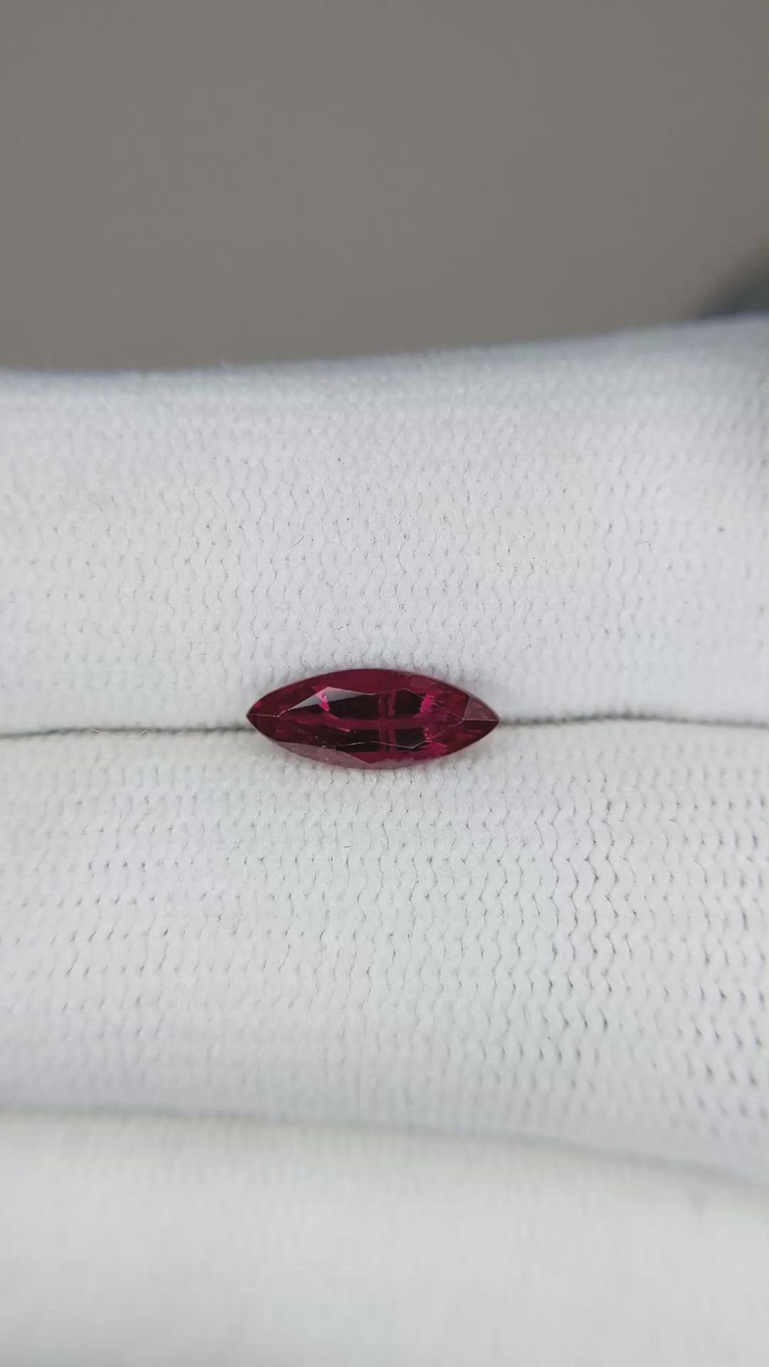0.91 Ct. Ruby from Mozambique Size Video