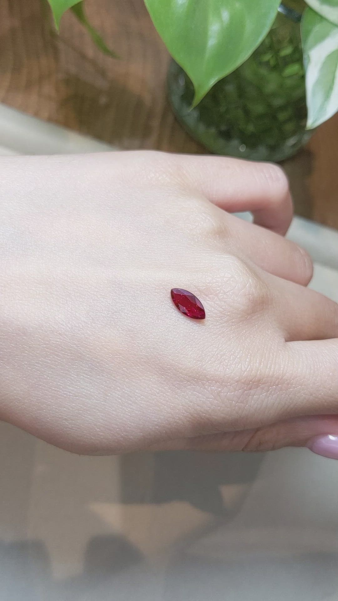 0.94 Ct. Ruby from Mozambique Size Video