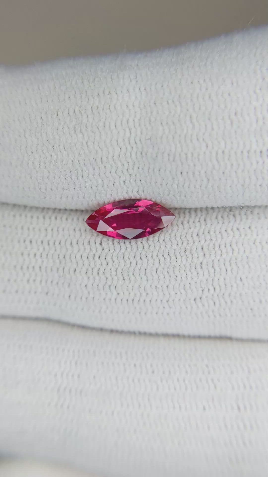 0.82 Ct. Ruby from Mozambique Size Video