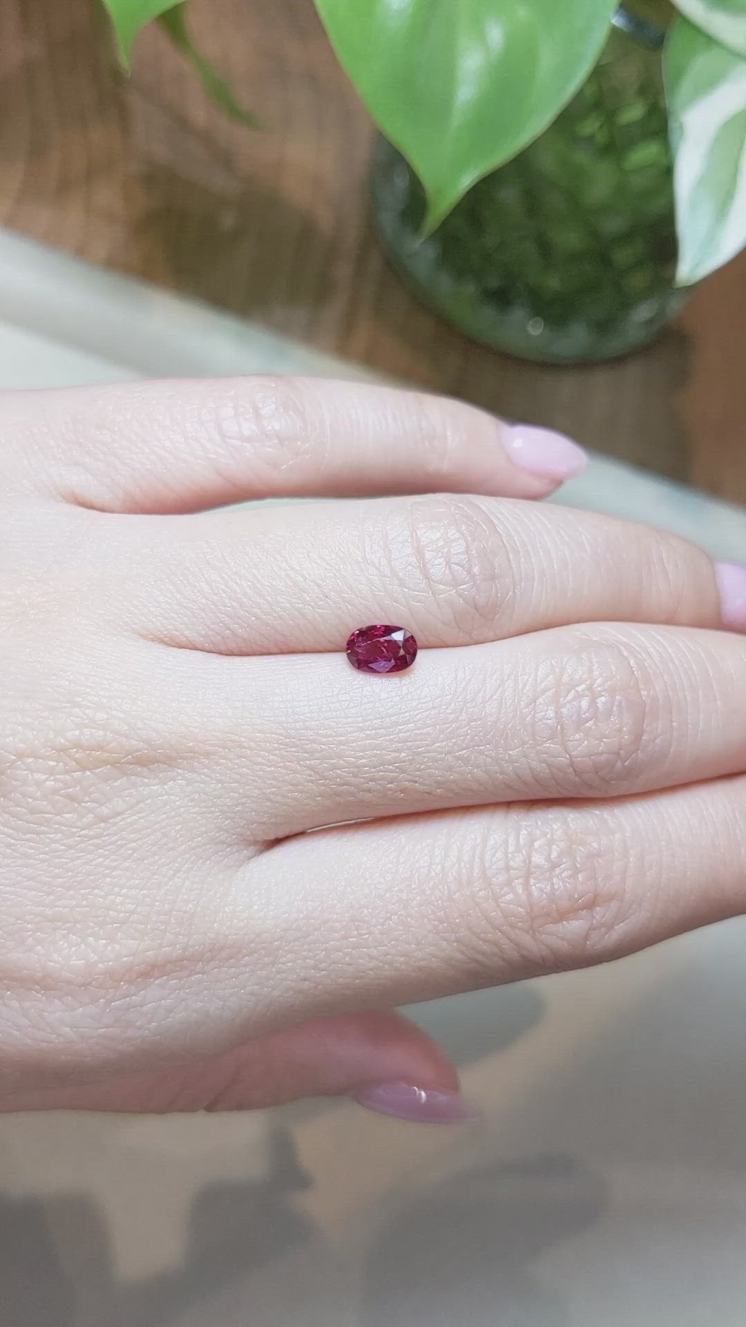 1.00 Ct. Ruby from Mozambique Size Video