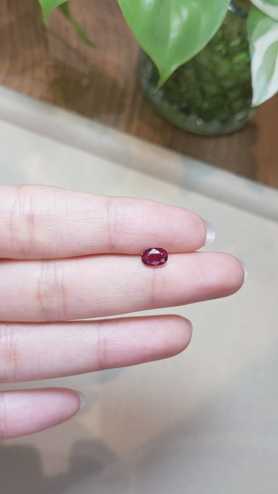 1.00 Ct. Ruby from Mozambique Size Video