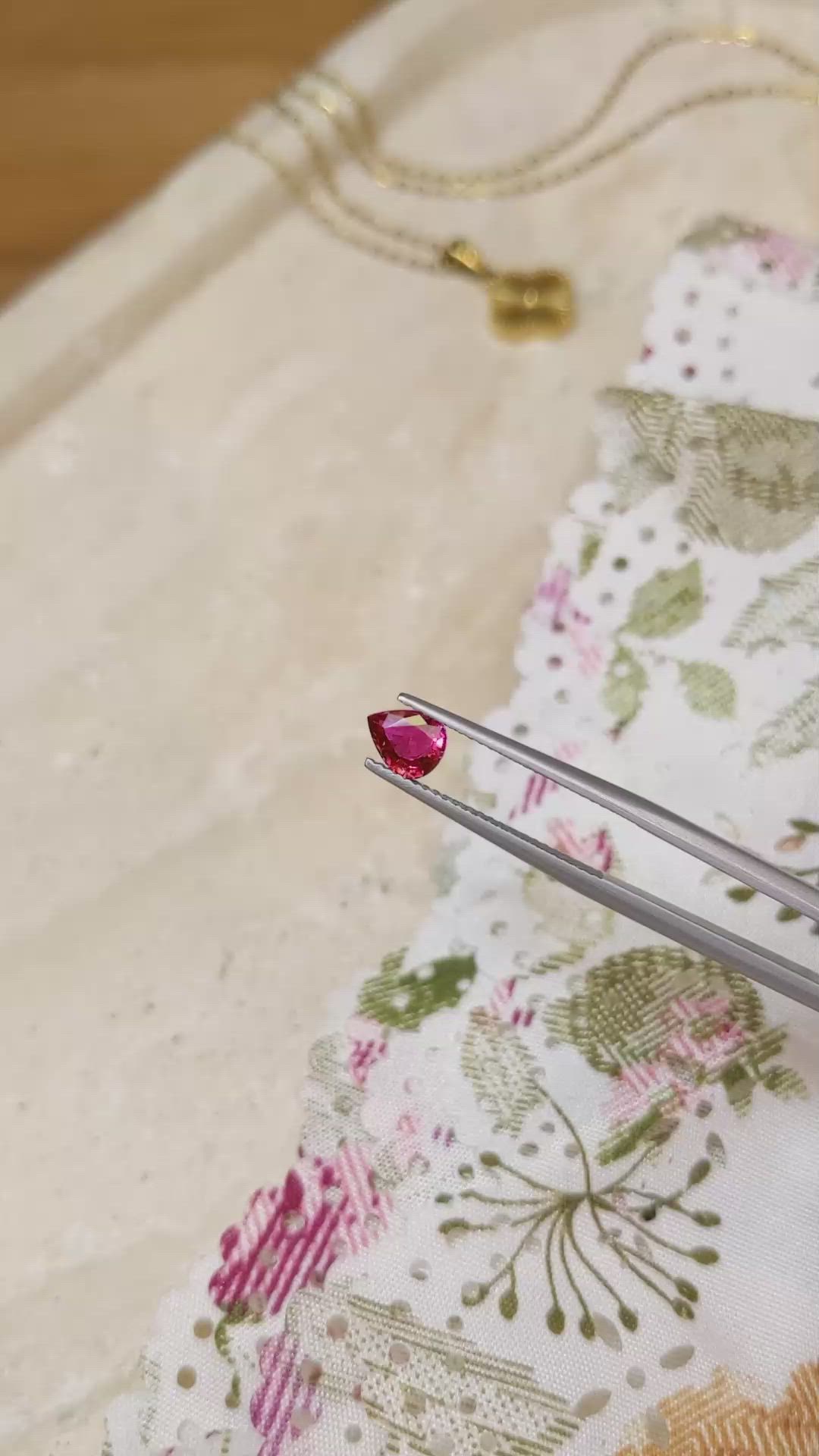 0.84 Ct. Ruby from Mozambique Size Video