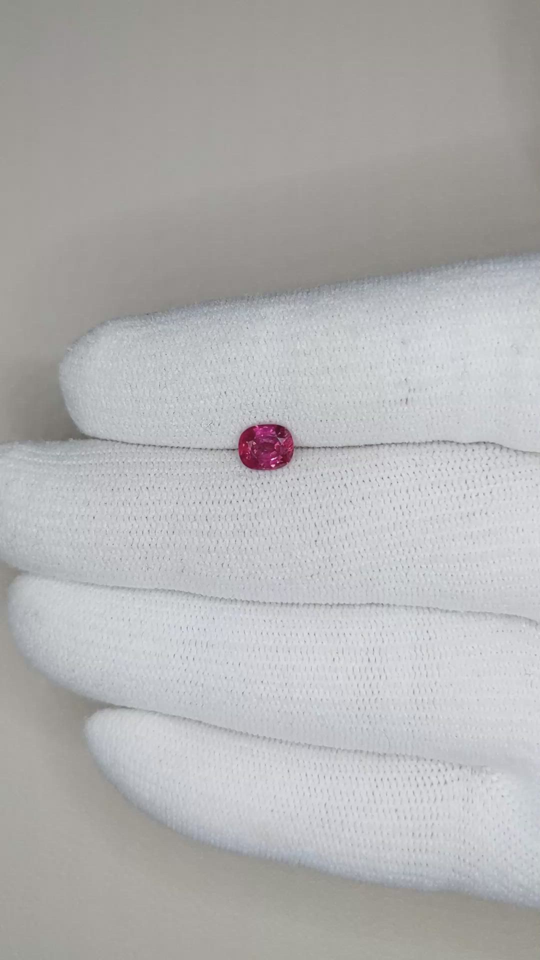 0.79 Ct. Ruby from Mozambique Size Video