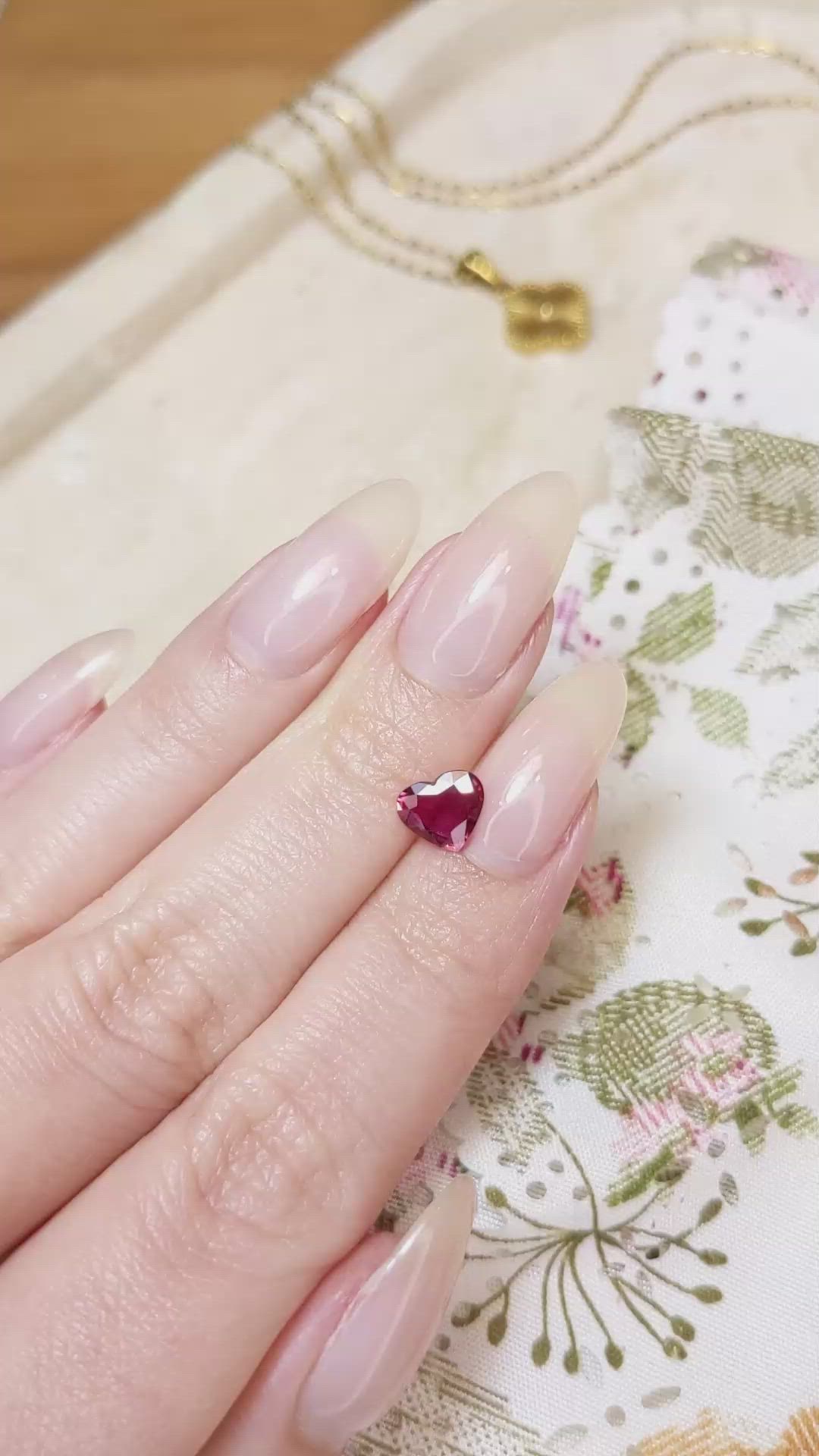 0.97 Ct. Ruby from Mozambique Size Video
