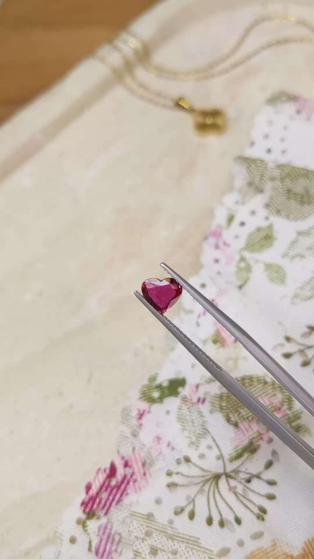 0.97 Ct. Ruby from Mozambique Size Video