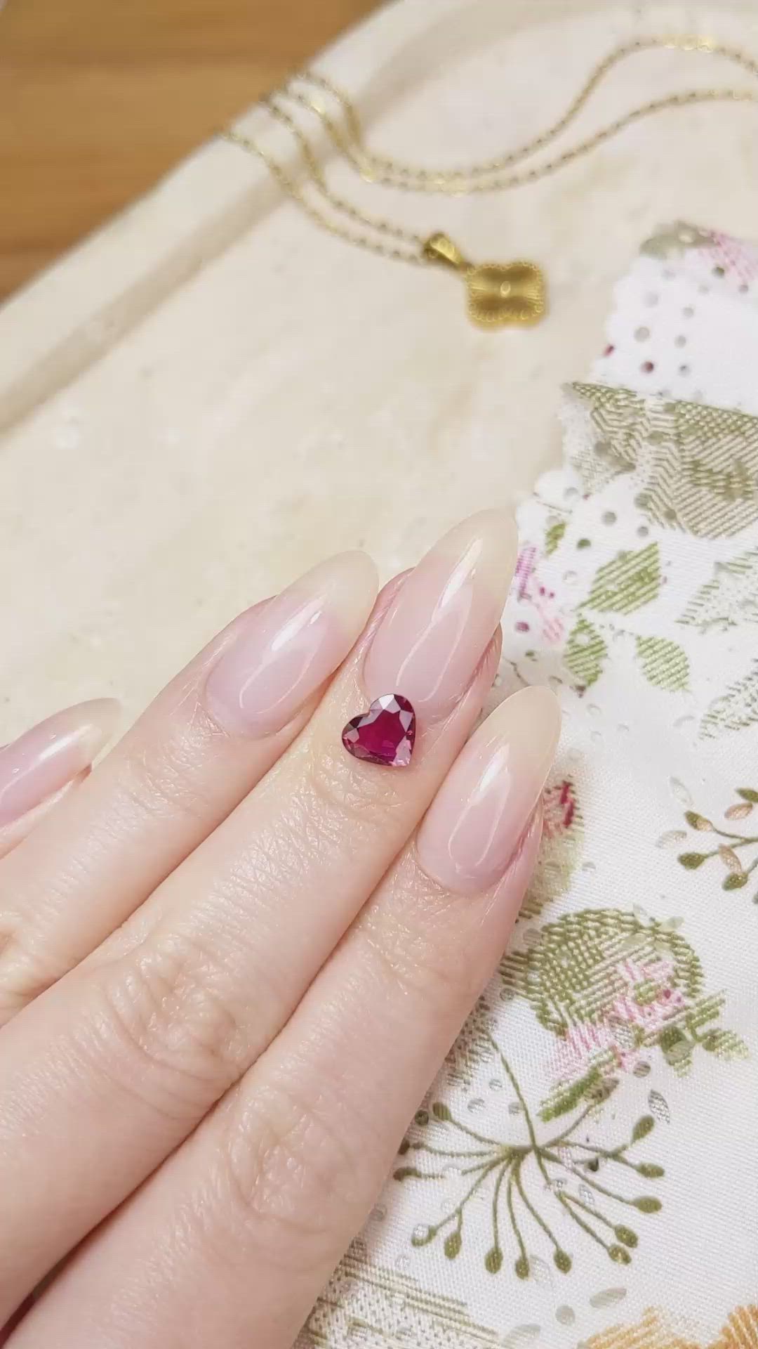 0.97 Ct. Ruby from Mozambique Size Video