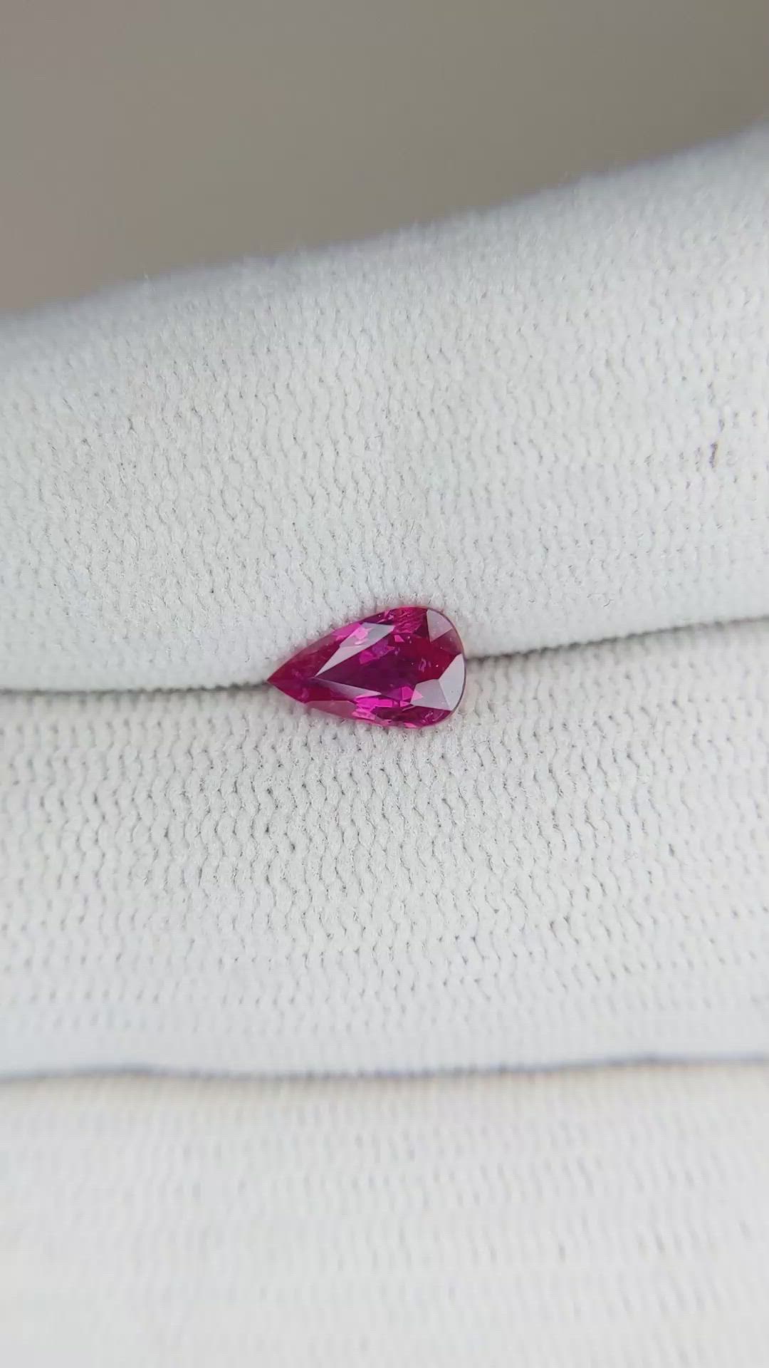0.81 Ct. Ruby from Mozambique Size Video