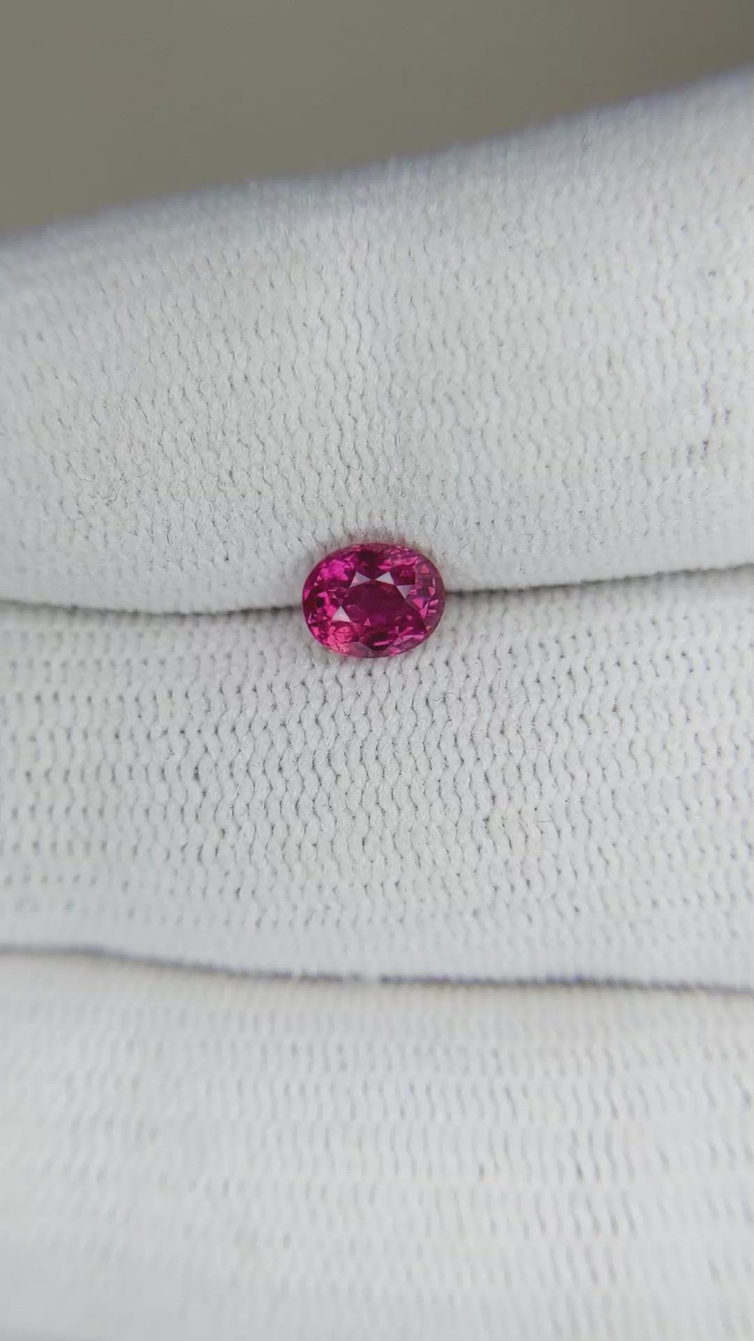 0.87 Ct. Ruby from Mozambique Size Video