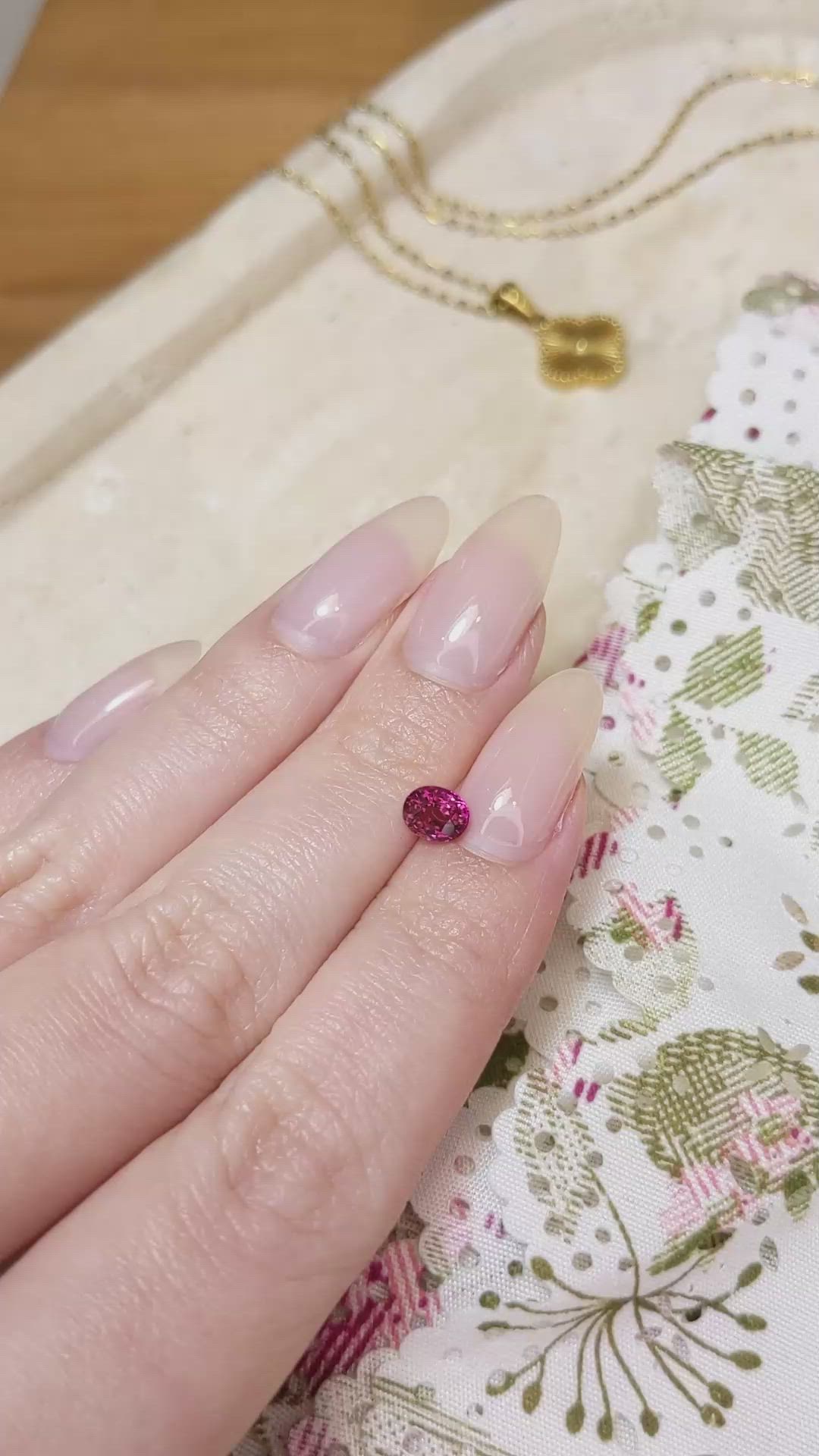 0.87 Ct. Ruby from Mozambique Size Video