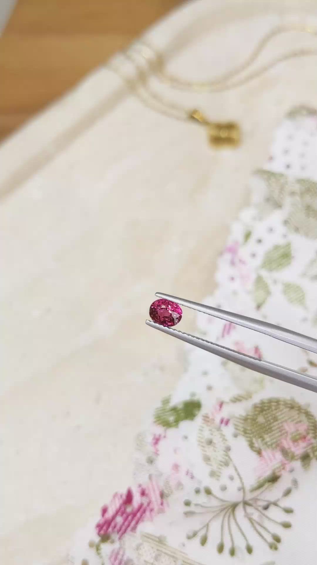 0.87 Ct. Ruby from Mozambique Size Video