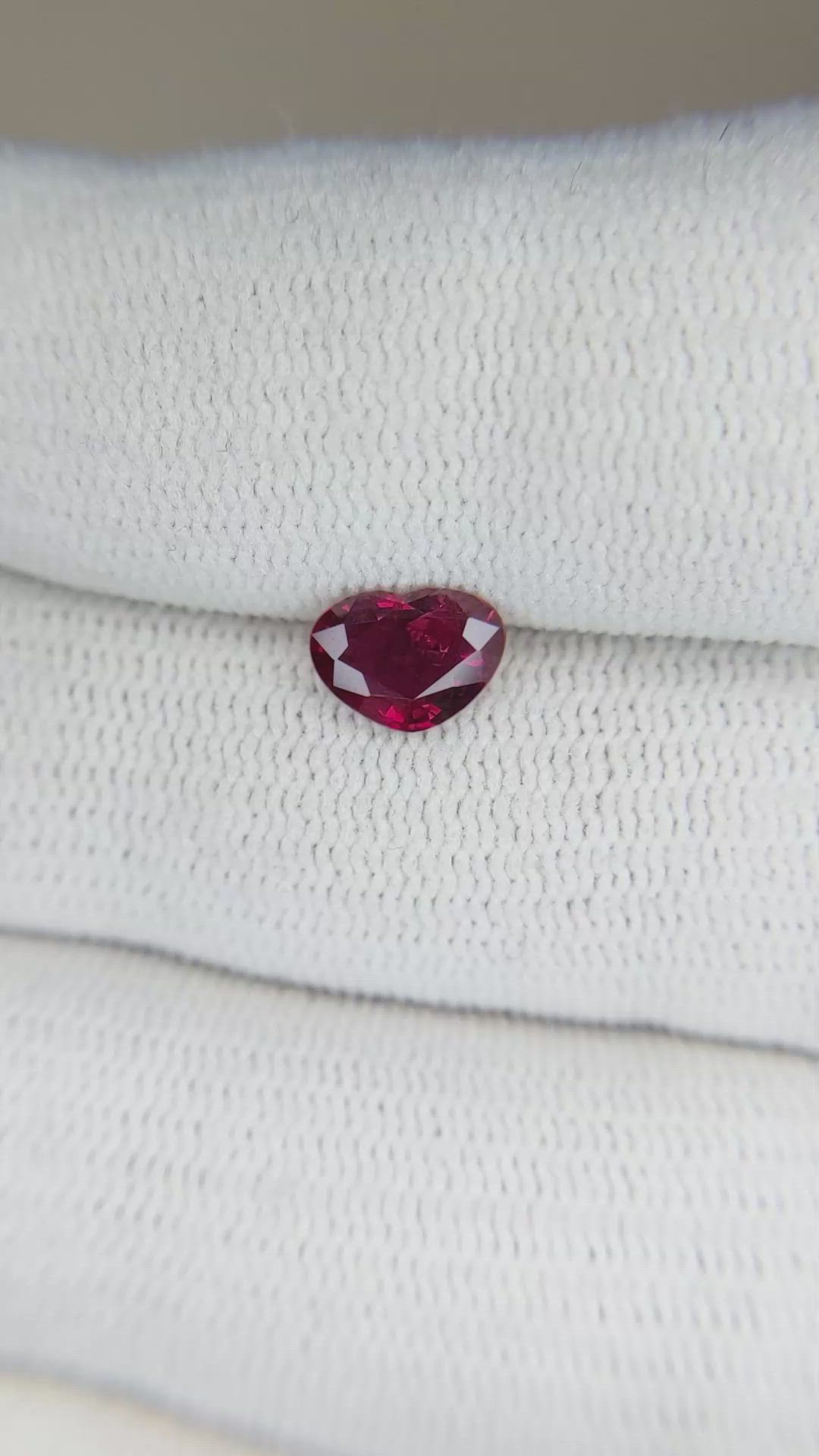 0.79 Ct. Ruby from Mozambique Size Video