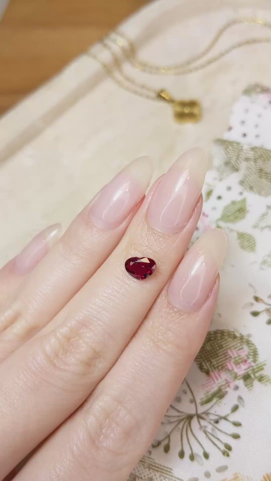 0.79 Ct. Ruby from Mozambique Size Video