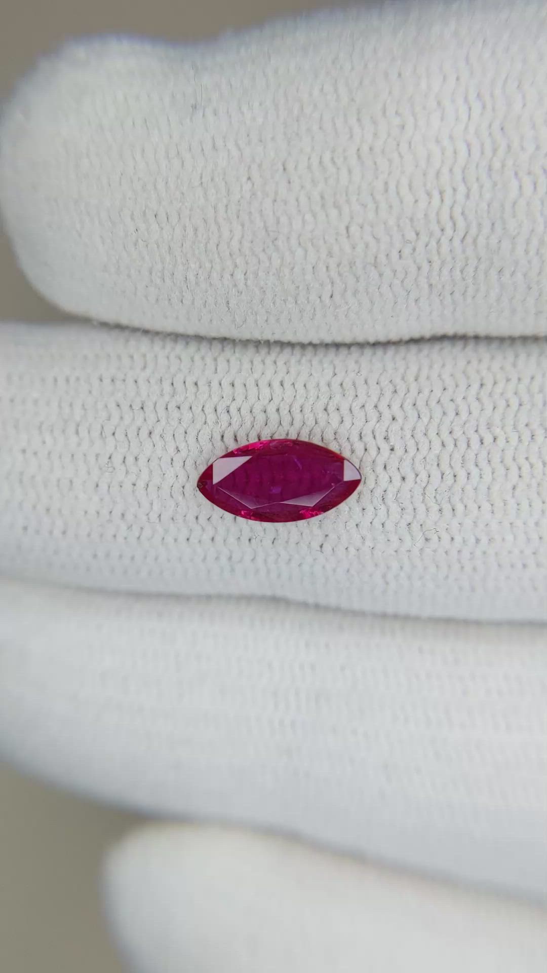 0.64 Ct. Ruby from Mozambique Size Video