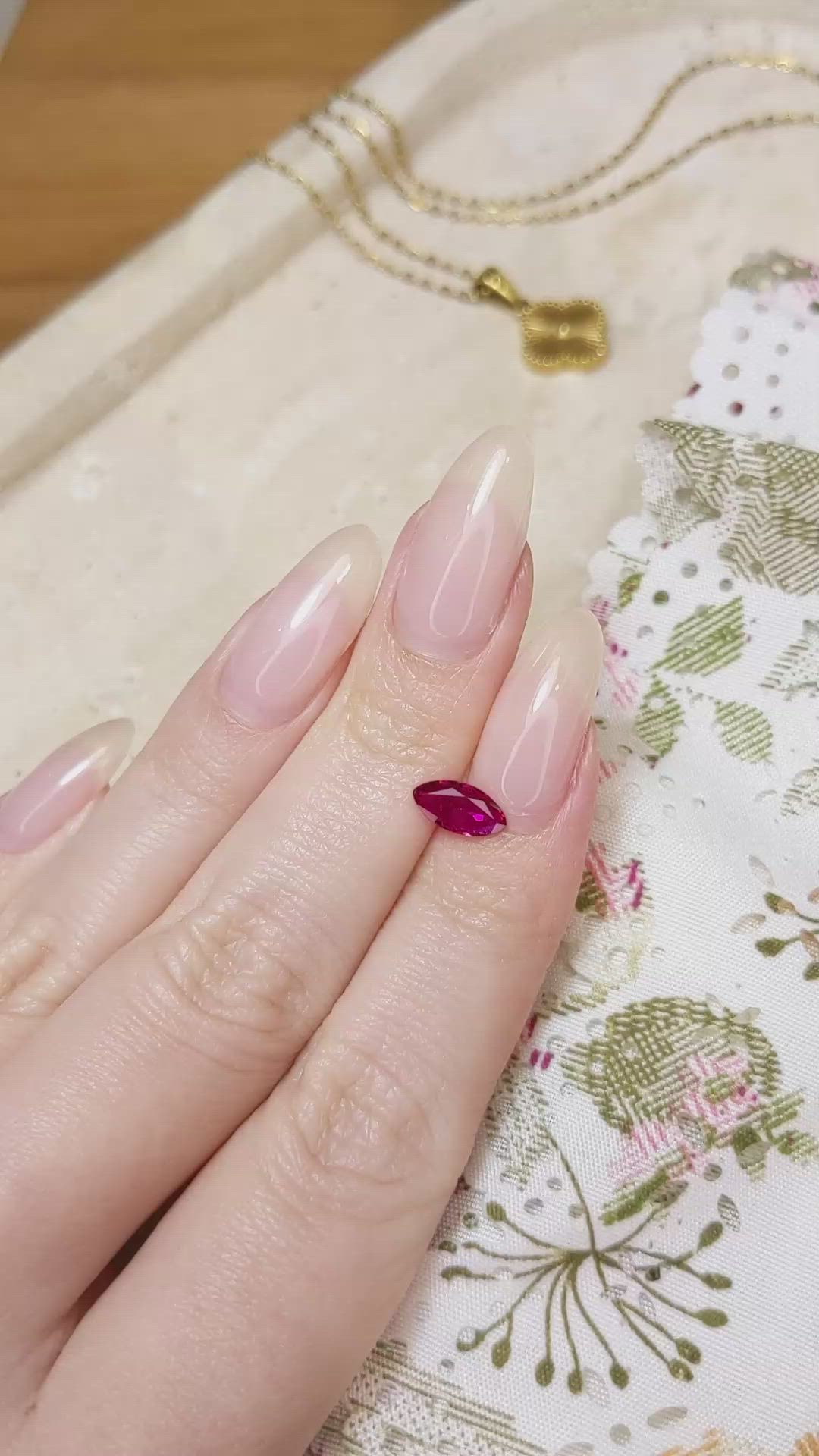 0.64 Ct. Ruby from Mozambique Size Video