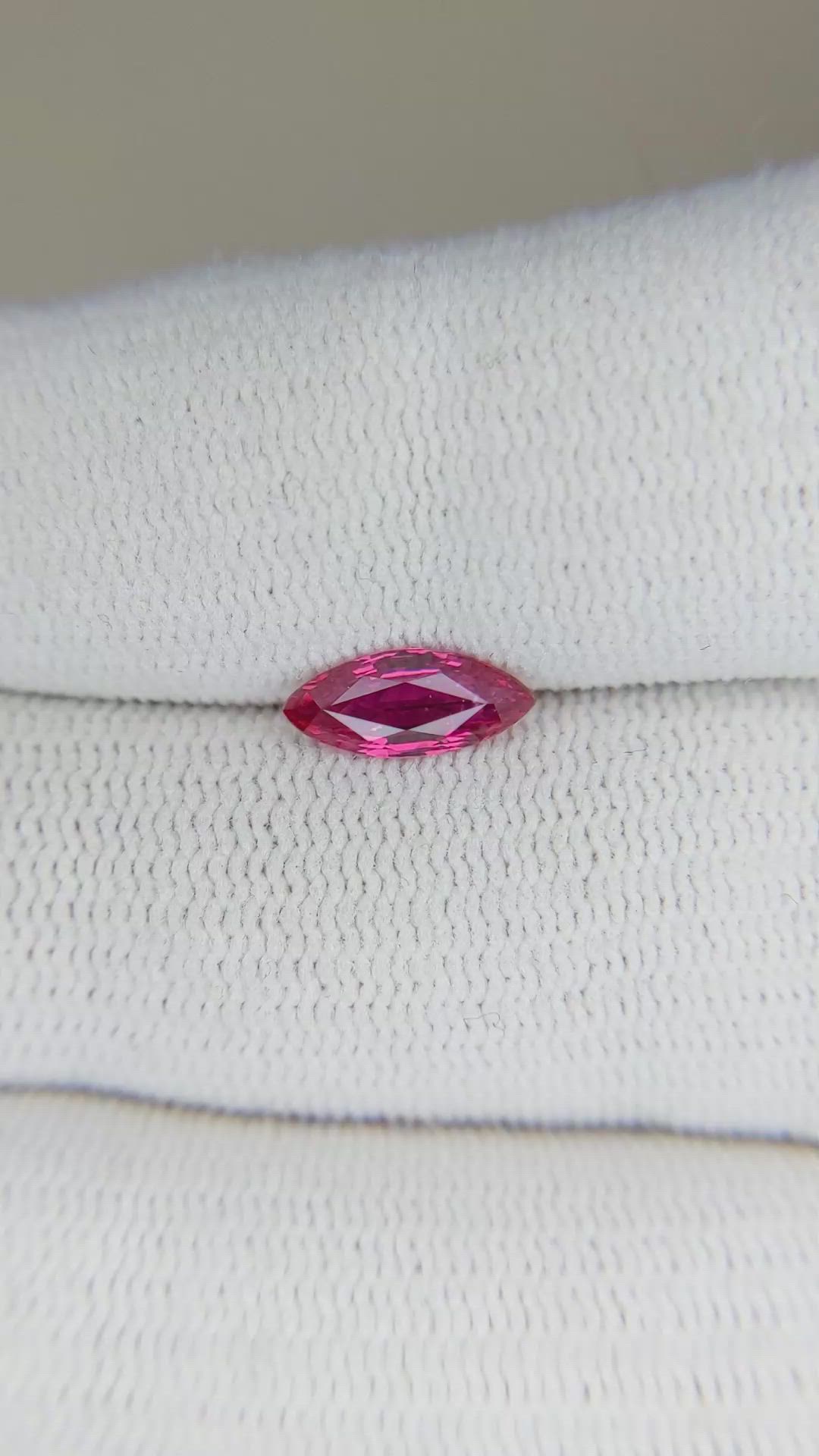 0.85 Ct. Ruby from Mozambique Size Video