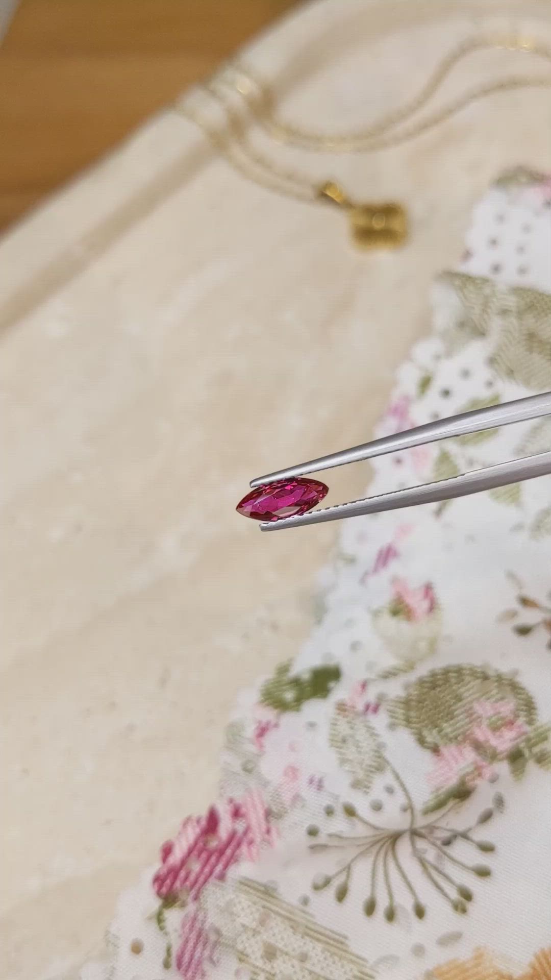 0.85 Ct. Ruby from Mozambique Size Video