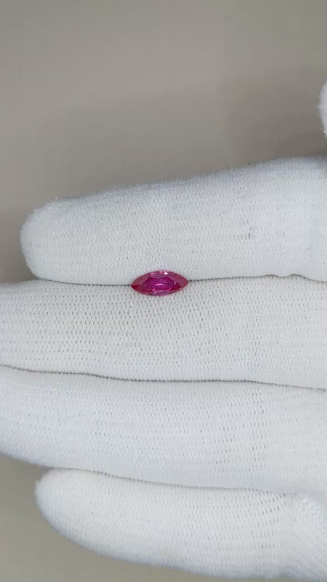 0.85 Ct. Ruby from Mozambique Size Video