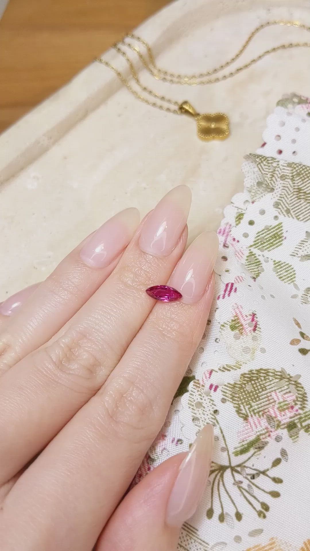 0.85 Ct. Ruby from Mozambique Size Video