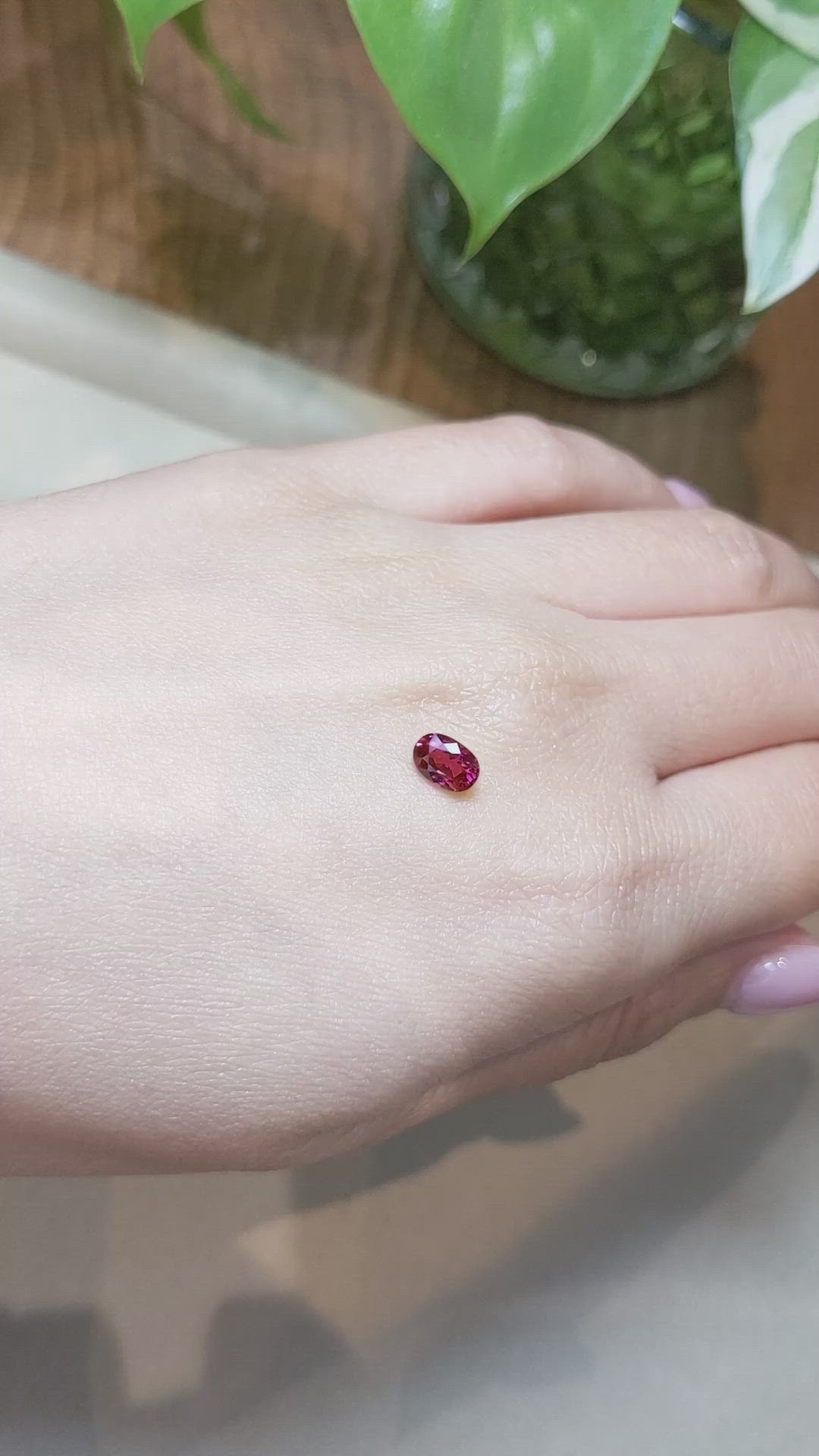 0.87 Ct. Ruby from Mozambique Size Video
