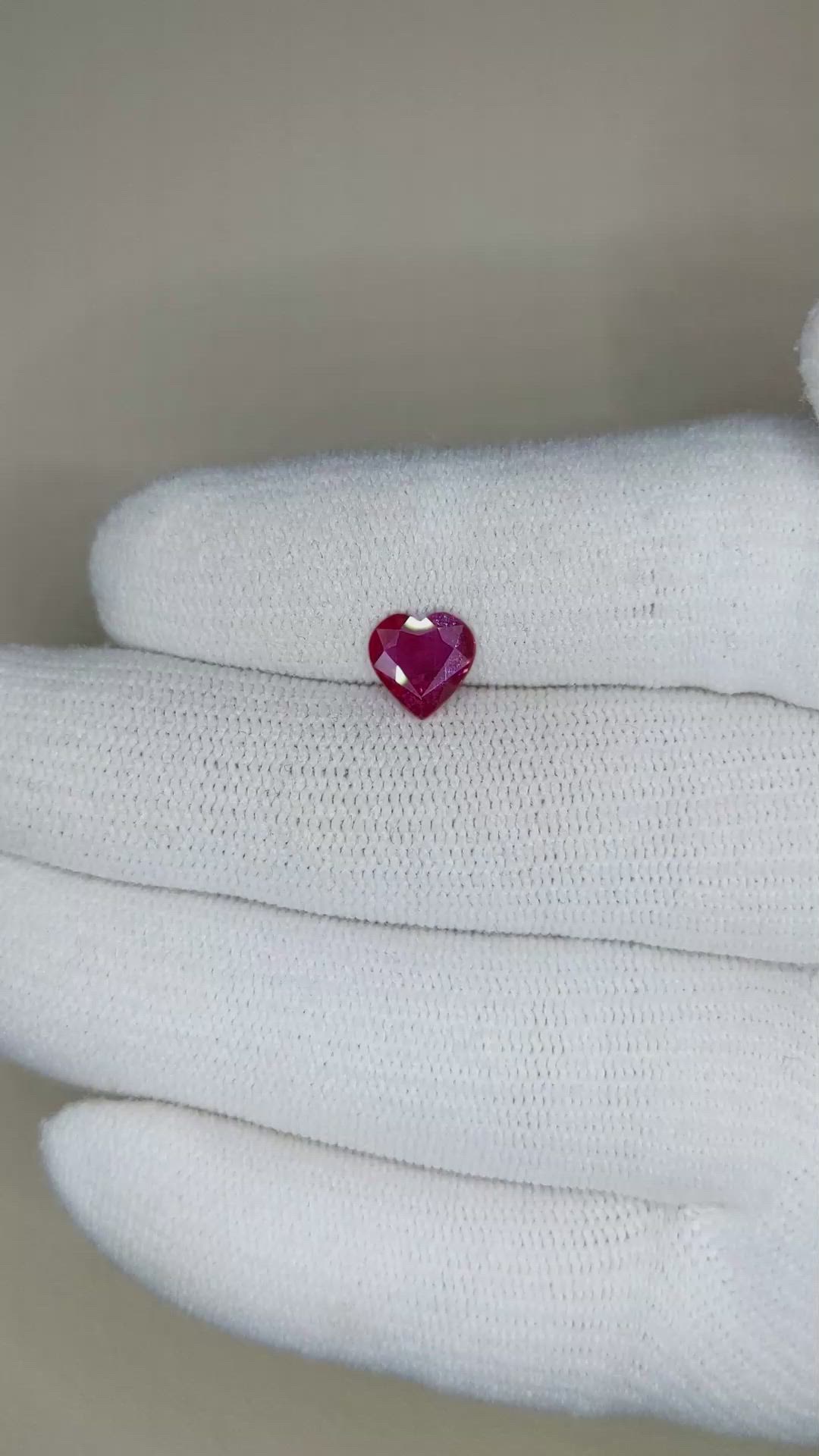 1.02 Ct. Ruby from Mozambique Size Video
