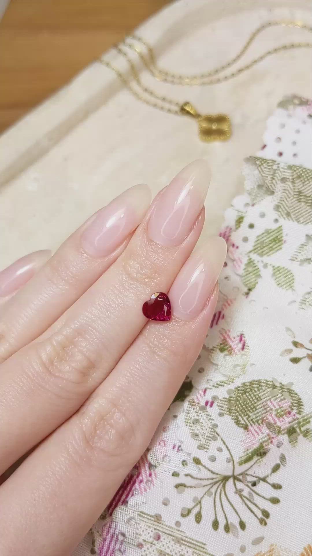 1.02 Ct. Ruby from Mozambique Size Video