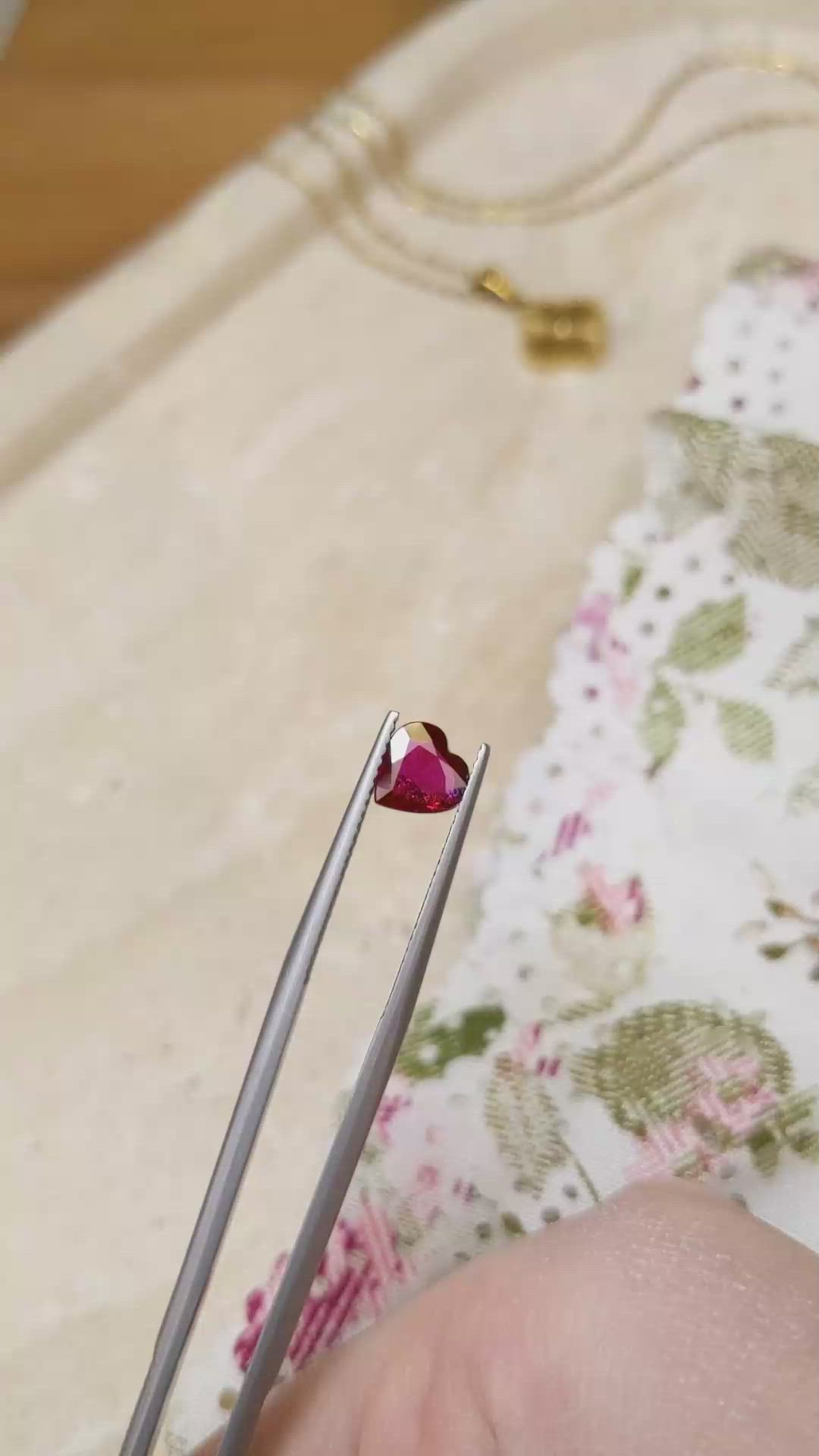 1.02 Ct. Ruby from Mozambique Size Video