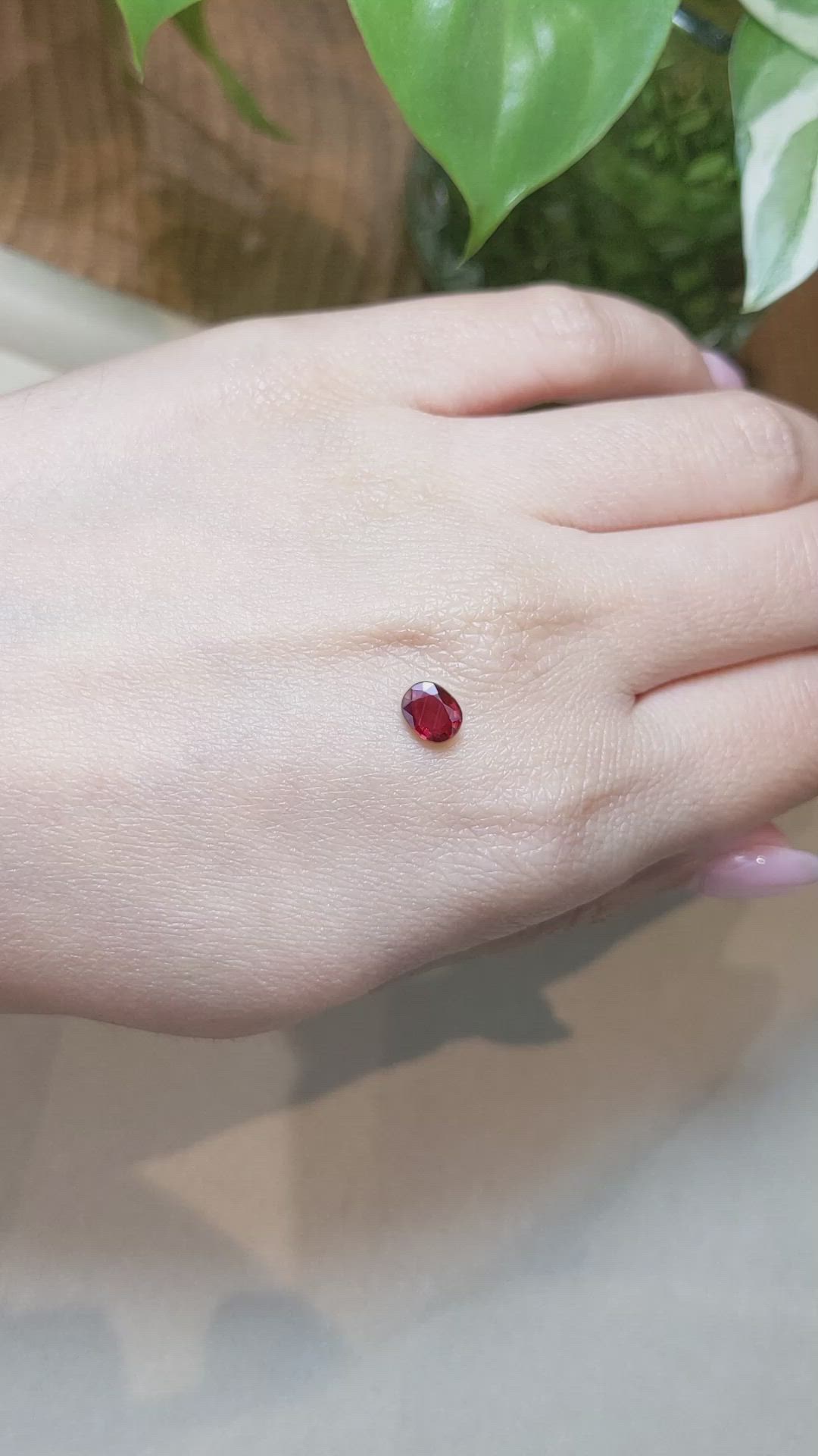 0.82 Ct. Ruby from Mozambique Size Video