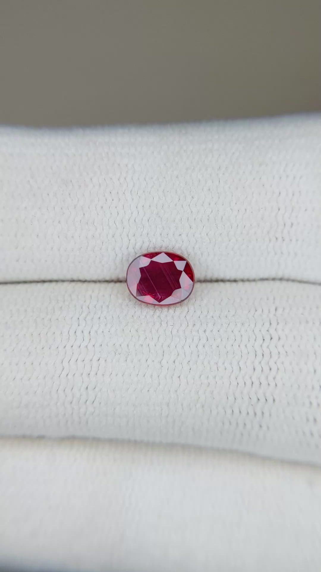 0.82 Ct. Ruby from Mozambique Size Video