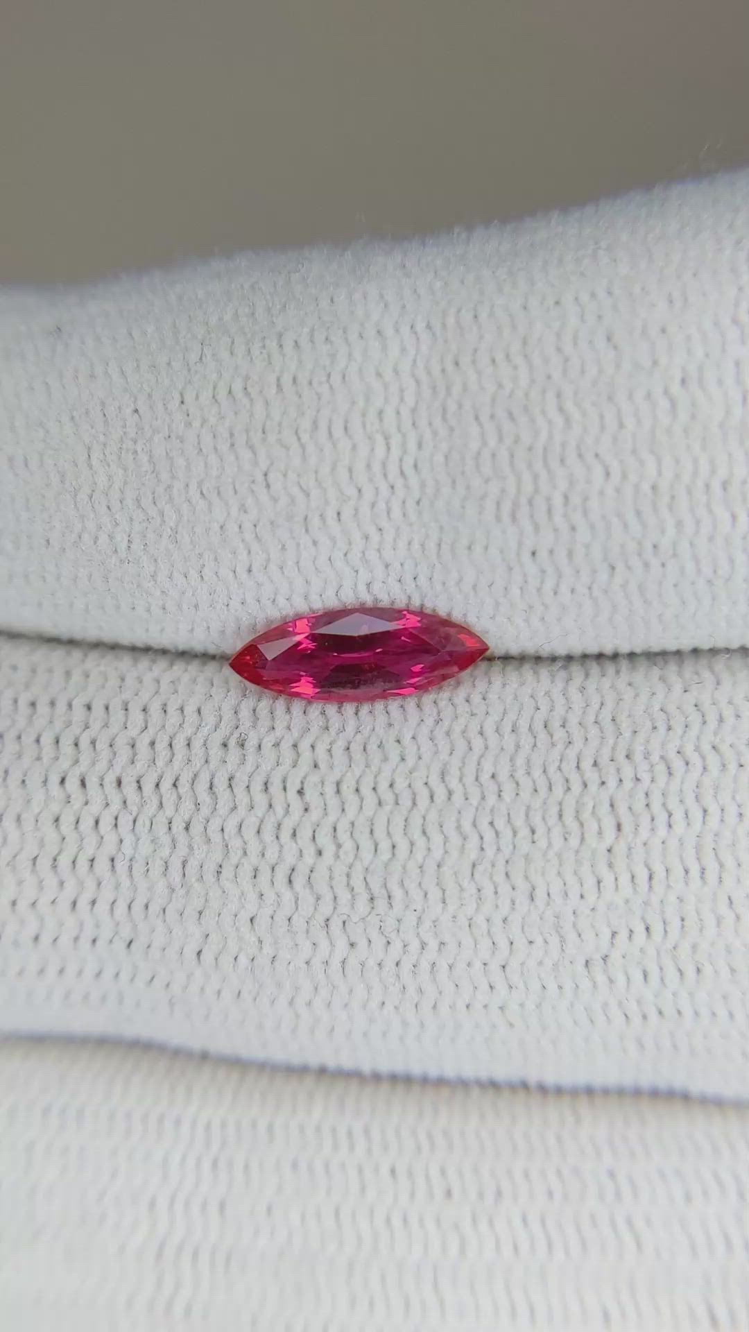 0.66 Ct. Ruby from Mozambique Size Video