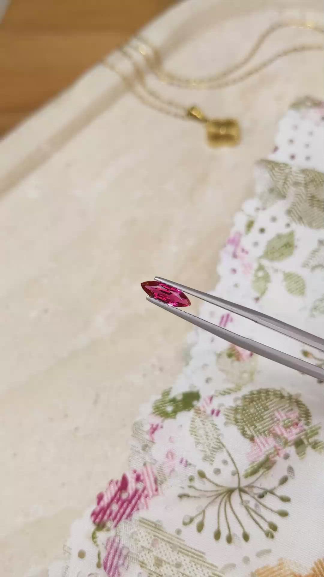 0.66 Ct. Ruby from Mozambique Size Video