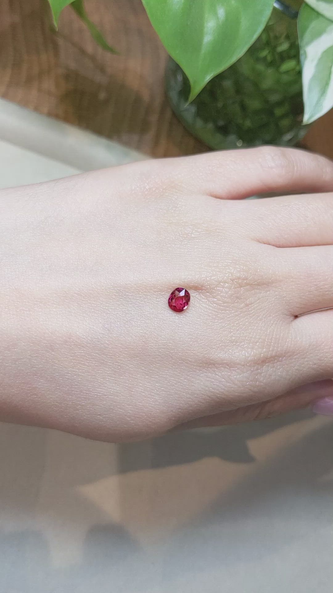 0.72 Ct. Ruby from Mozambique Size Video