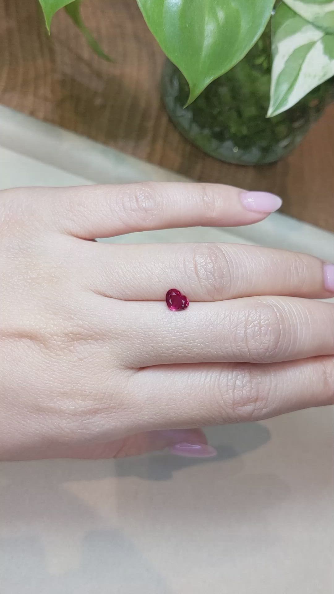 0.85 Ct. Ruby from Mozambique Size Video