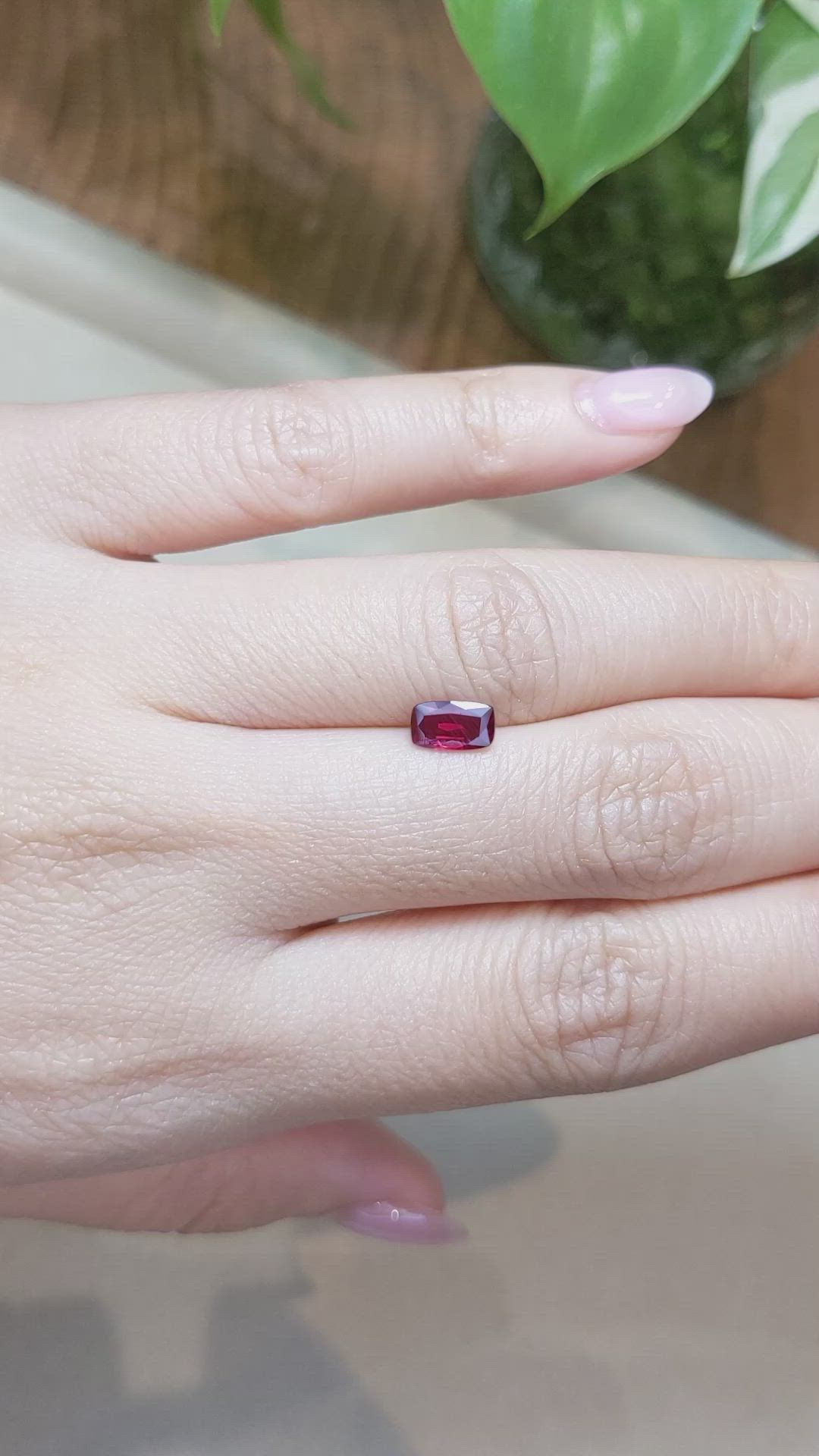 0.81 Ct. Ruby from Mozambique Size Video